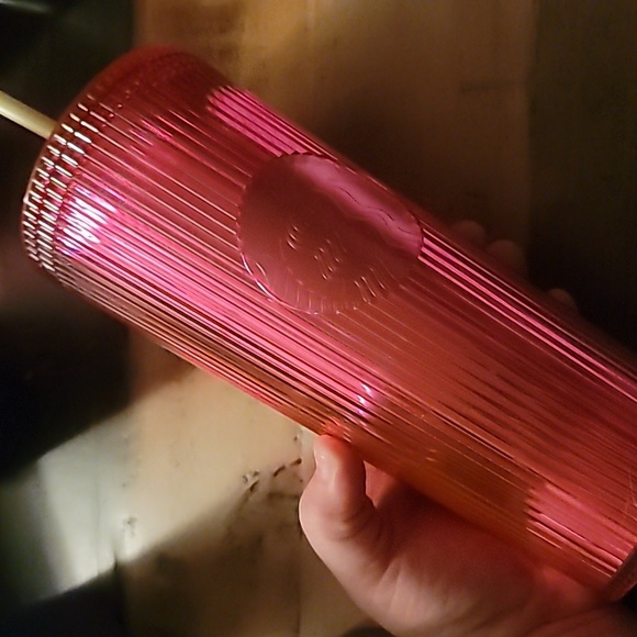 Starbucks Iridescent Magenta Bling Cup Tumbler Venti 24oz - Picture 6 of 8
